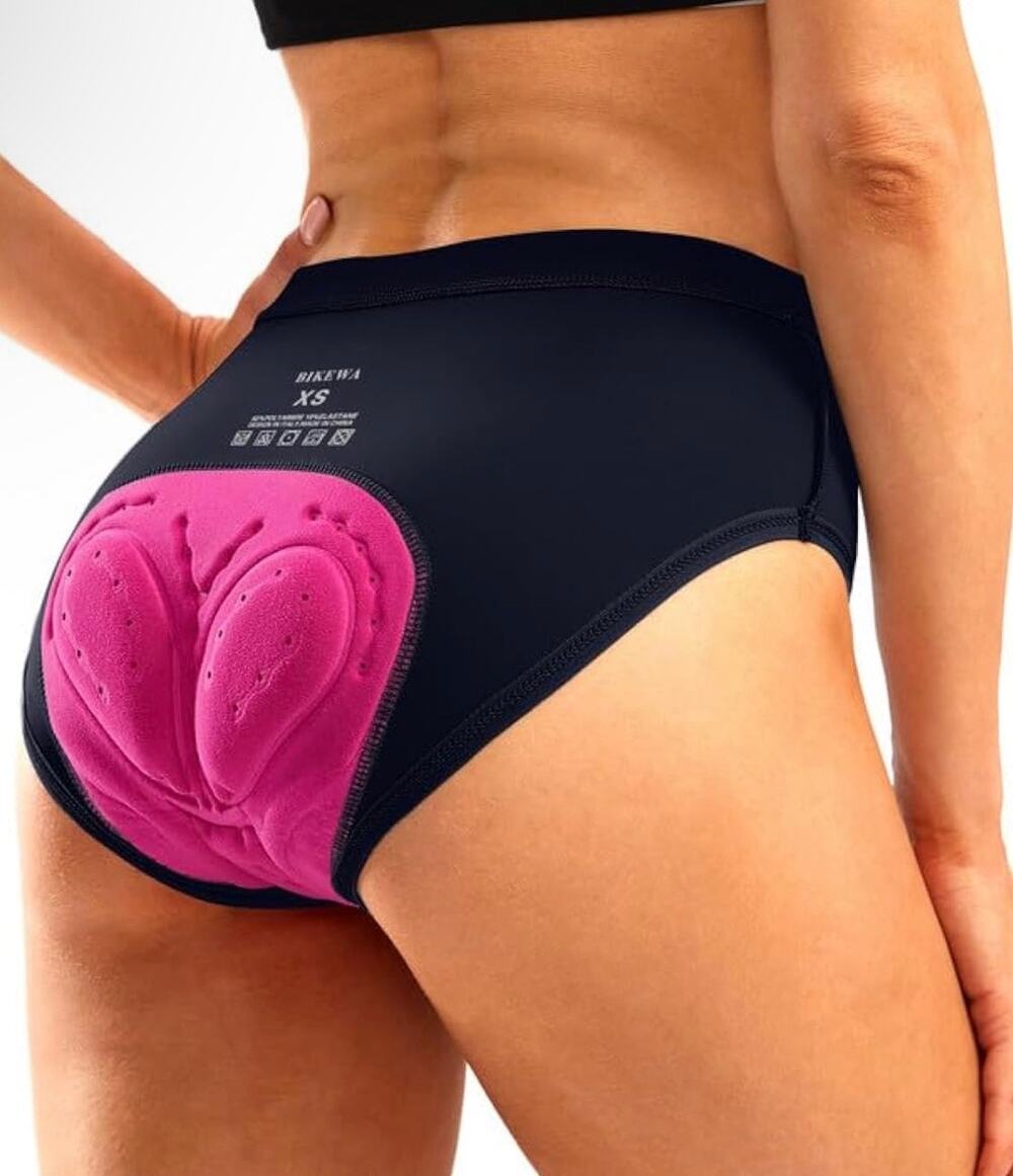 Bikewa 4D Padded Bike Underwear Cycling Bicycle Shorts Biking Riding Briefs Navy